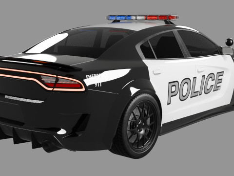 Dodge Charger Police Car 3D मॉडल