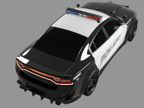 Dodge Charger Police Car 3D मॉडल