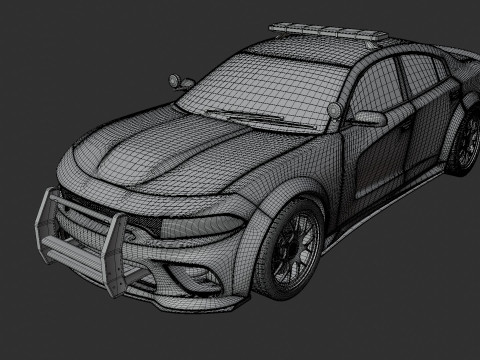 Dodge Charger Police Car 3D मॉडल