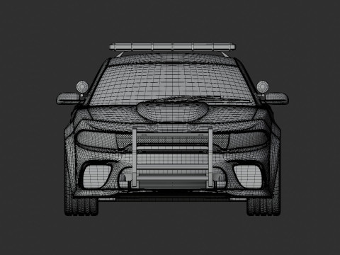 Dodge Charger Police Car 3D मॉडल