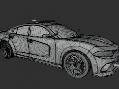 Dodge Charger Police Car 3D मॉडल