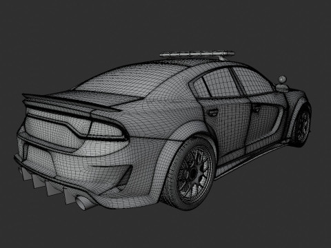 Dodge Charger Police Car 3D मॉडल