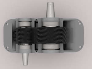 custom parallel-shaft gear 1cu-100 3D Модель