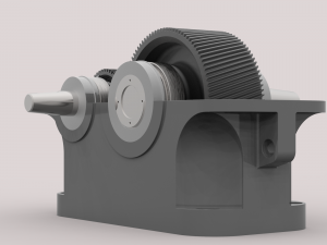 custom parallel-shaft gear 1cu-100 3D Модель
