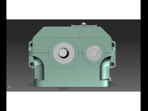 custom parallel-shaft gear 1cu-100 3D Модель