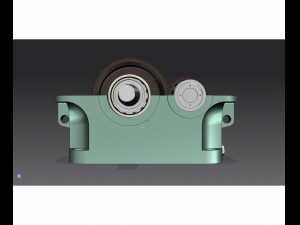 custom parallel-shaft gear 1cu-100 3D Модель