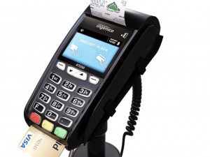 pos terminal with credit card 3D Model