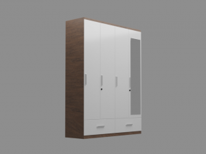 wardrobe 4 doors 3D Модель