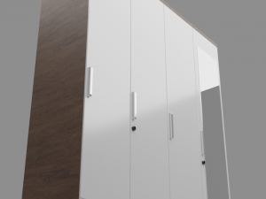 wardrobe 4 doors 3D Модель