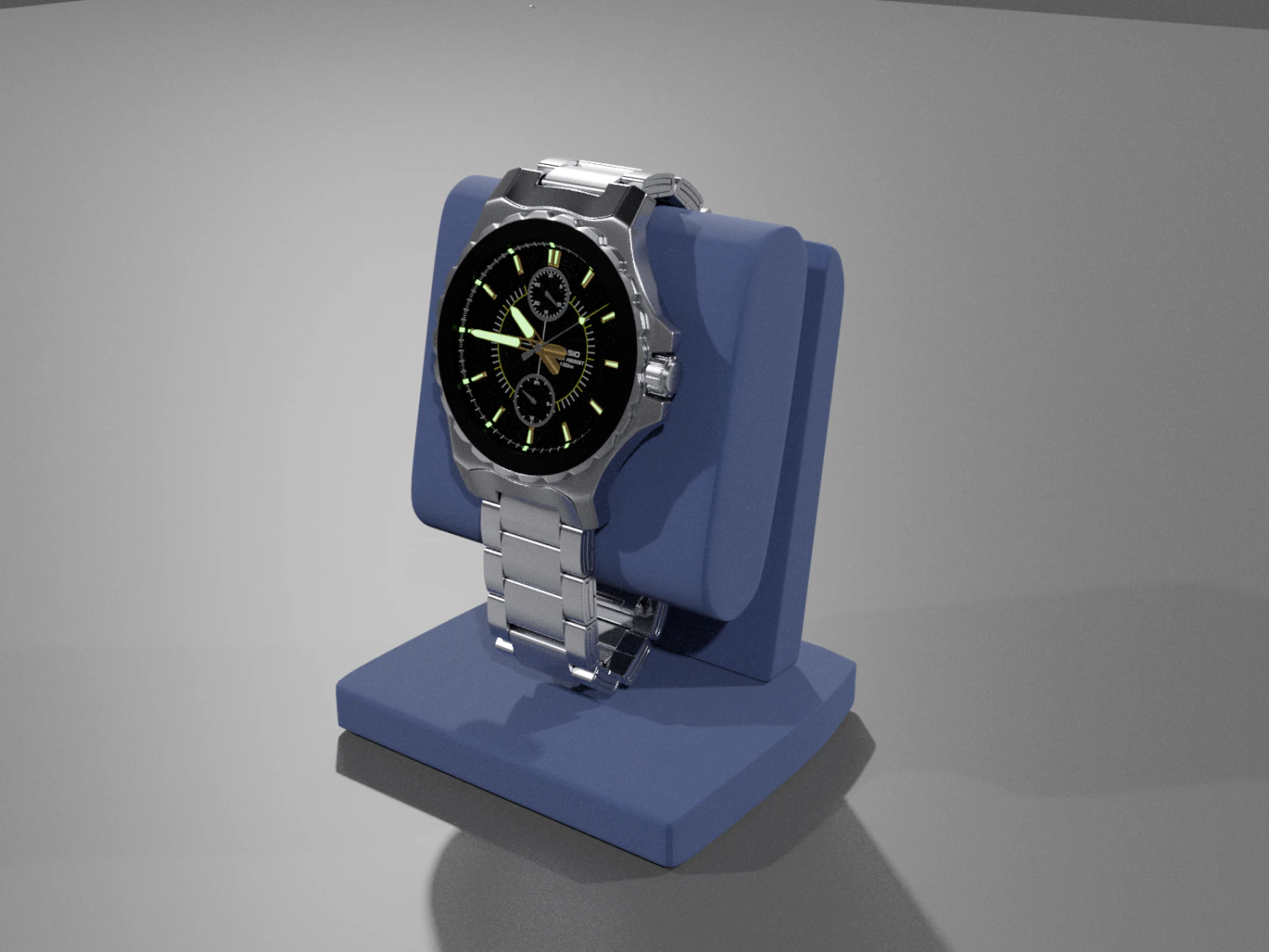 watch casio mtd-1077 3D Model .c4d .max .obj .3ds .fbx .stl .blend 
