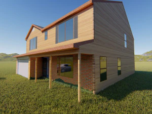 villetta Modello 3D