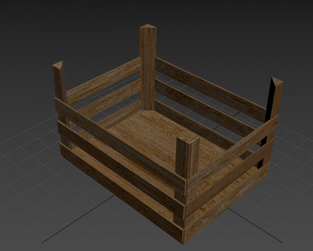 wood box 3D Модель .c4d .max .obj .3ds .fbx .stl .blend 