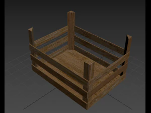 caja de madera Modelo 3D