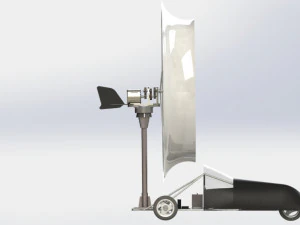 wind powered vehicle voiture olienne 3D Model