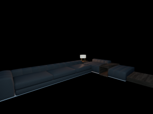 living room asset pack 3D Modell