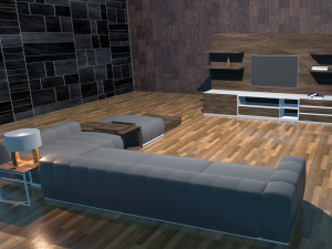 living room asset pack 3D Modell
