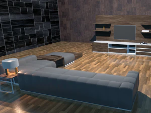 living room asset pack 3D Model