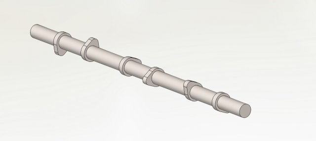 basic camshaft 3Dプリントモデル .c4d .max .obj .3ds .fbx .stl .blend 