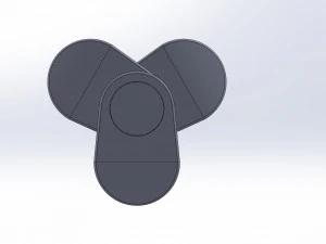 बुनियादी क्रैंकशाफ्ट 3D प्रिंट मॉडल