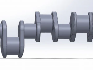 बुनियादी क्रैंकशाफ्ट 3D प्रिंट मॉडल