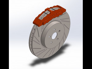 disk brake assembly 3D Принт Модель