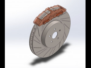 disk brake assembly 3D Принт Модель