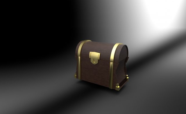 rpg chest low poly for games 3D 모델 .c4d .max .obj .3ds .fbx .stl .blend 