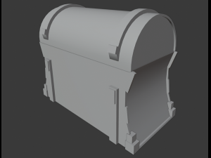rpg chest low poly for games 3D 모델