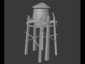 stylized water tank 3D Модель