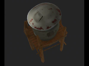 stylized water tank 3D Model