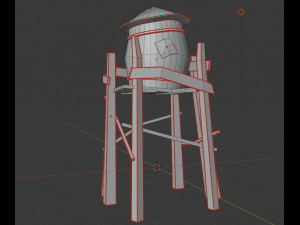 stylized water tank 3D Модель