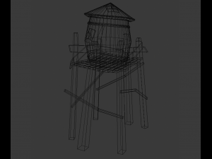 stylized water tank 3D Модель