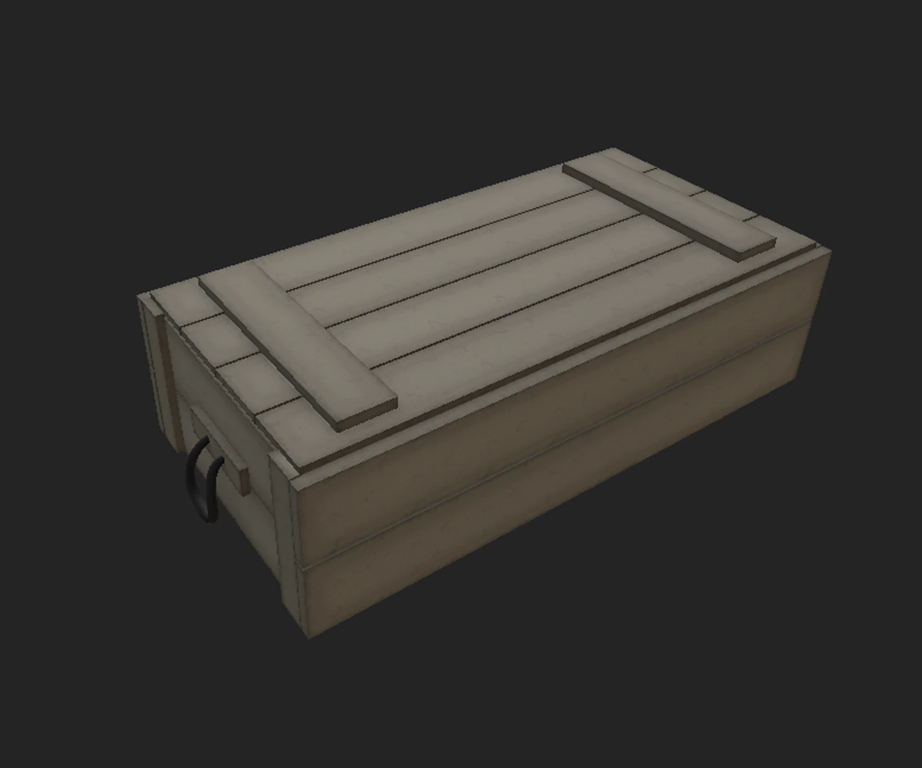lowpoly stylized army crate 3D Model .c4d .max .obj .3ds .fbx .stl .blend 