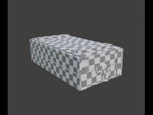 lowpoly stylized army crate 3D Model