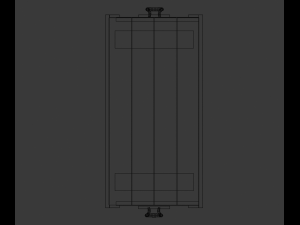 lowpoly stylized army crate 3D Model