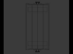 lowpoly stylized army crate 3D Model