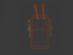 wooden medieval cart 3D Model