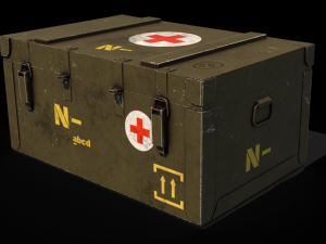 army medicial crate 3D Model