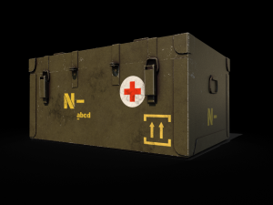 army medicial crate 3D Model