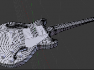 guiter 3Dモデル