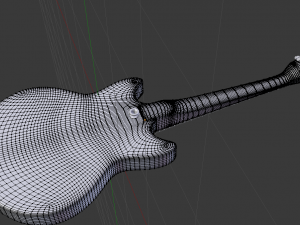 guiter 3Dモデル
