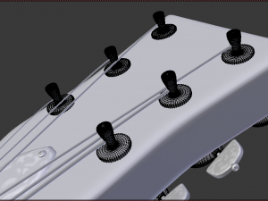 guiter 3Dモデル