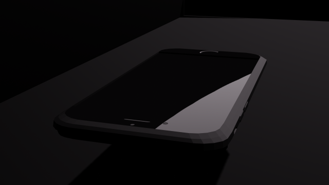 low poly iphone 7 3D Model .c4d .max .obj .3ds .fbx .stl .blend