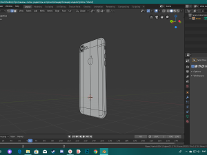 low poly iphone 7 3D Model