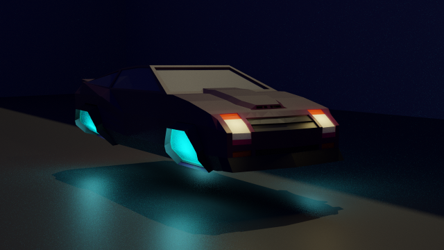 low-poly hovercar by vdl 3D मॉडल .c4d .max .obj .3ds .fbx .stl .blend