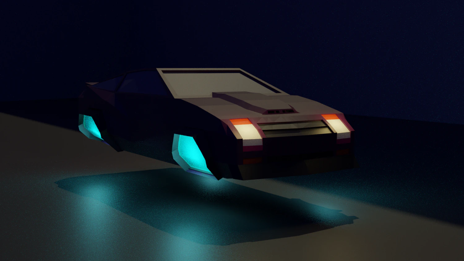 low-poly hovercar by vdl 3D Model .c4d .max .obj .3ds .fbx .stl .blend 