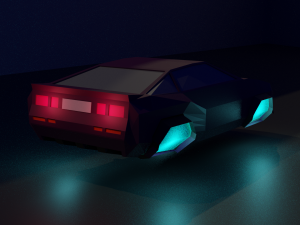 low-poly hovercar by vdl 3D मॉडल