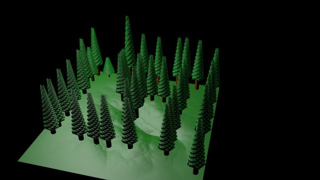 forest 3D Model .c4d .max .obj .3ds .fbx .stl .blend 