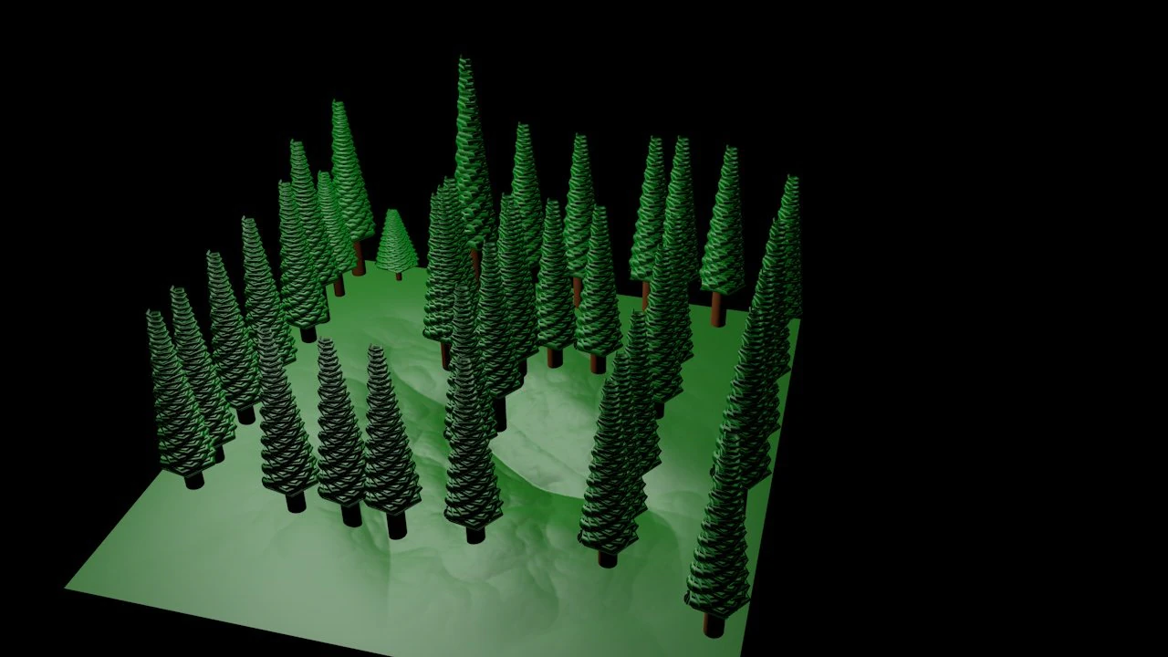 forest 3D Model .c4d .max .obj .3ds .fbx .stl .blend
