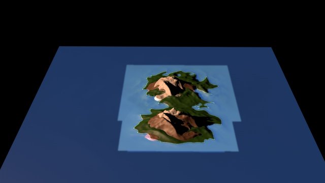 island Model 3D .c4d .max .obj .3ds .fbx .stl .blend